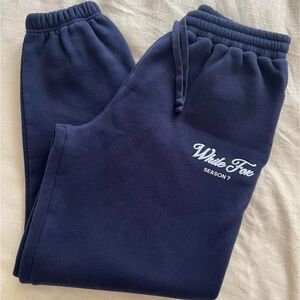 White Fox Boutique Navy Sweatpants